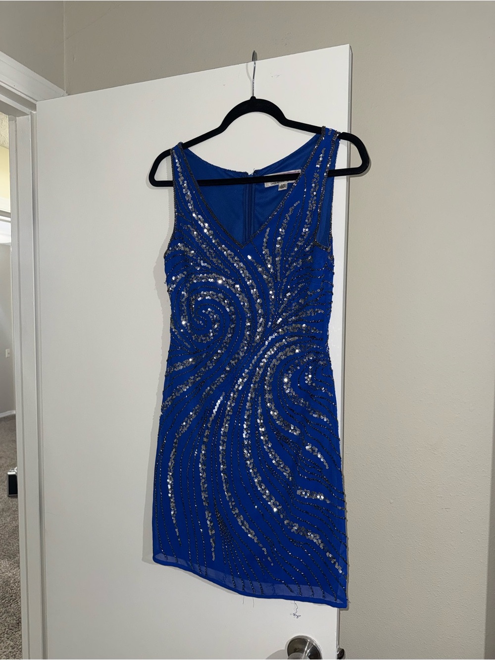 Hailey Logan Royal Blue Sequin Mini Dress